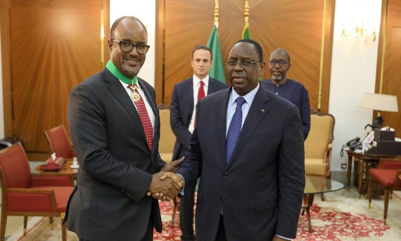 President Macky Sall et Nathan Belete