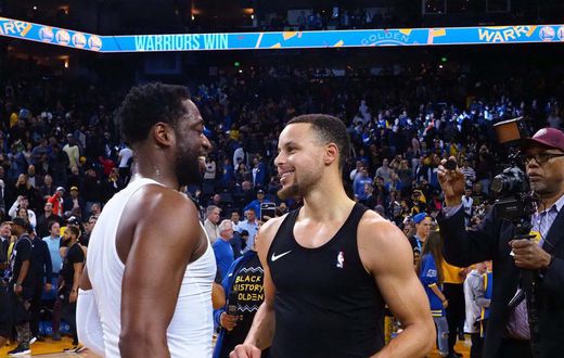 Wade (gauche) et Curry
