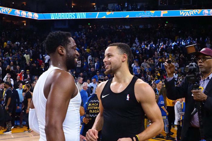 Wade (gauche) et Curry
