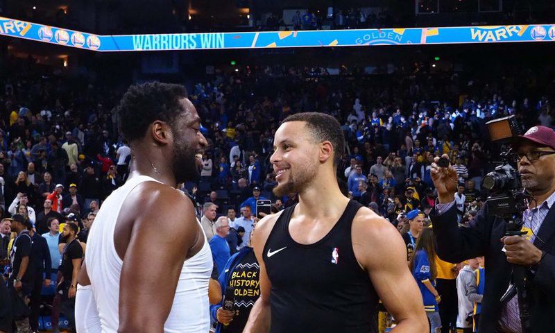 Wade (gauche) et Curry