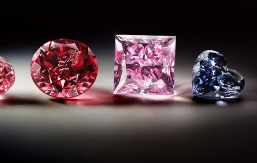 Fancy colored diamonds from the Argyle diamond mine.Murray Rayner