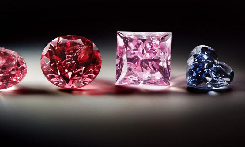 Fancy colored diamonds from the Argyle diamond mine.Murray Rayner