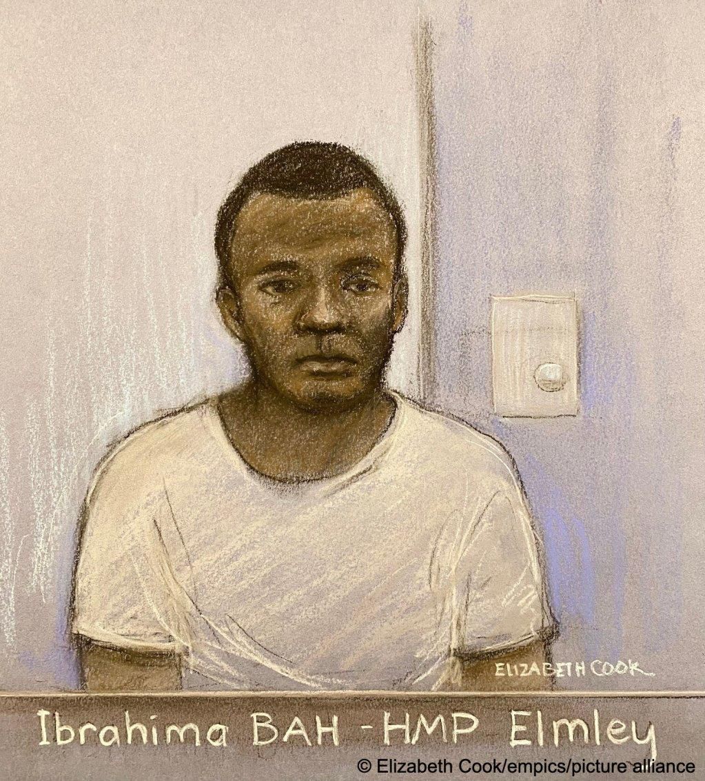 Ibrahima Bah lors de son procès Crédit  picture alliance Elizabeth Cook