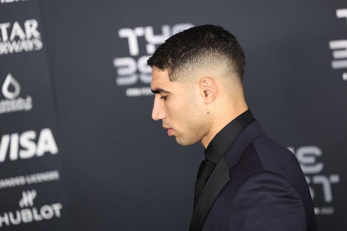 Juste après la révélation de l'affaire, Achraf Hakimi a assisté lundi soir à la cérémonie The Best FIFA organisée à Paris. LP/Arnaud Journois