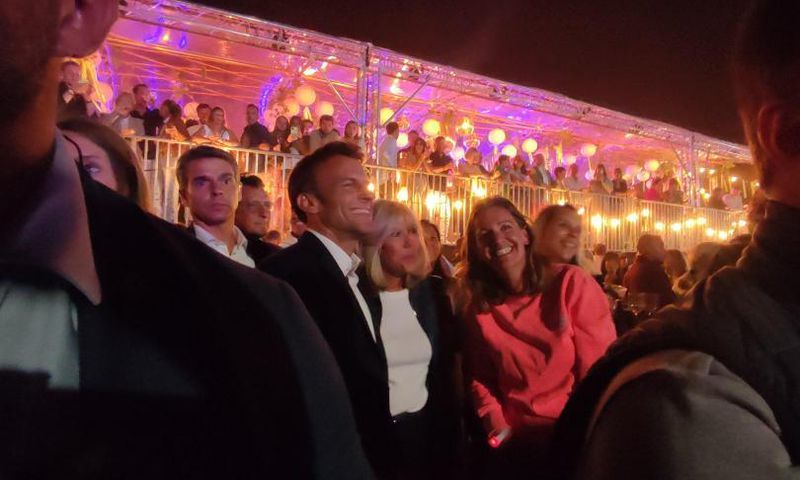Emmanuel Macron et son épouse Brigitte au Touquet
