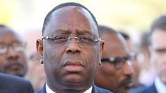 Senegalese President Macky Sall says he's hoping for a first-round win in next month's elections