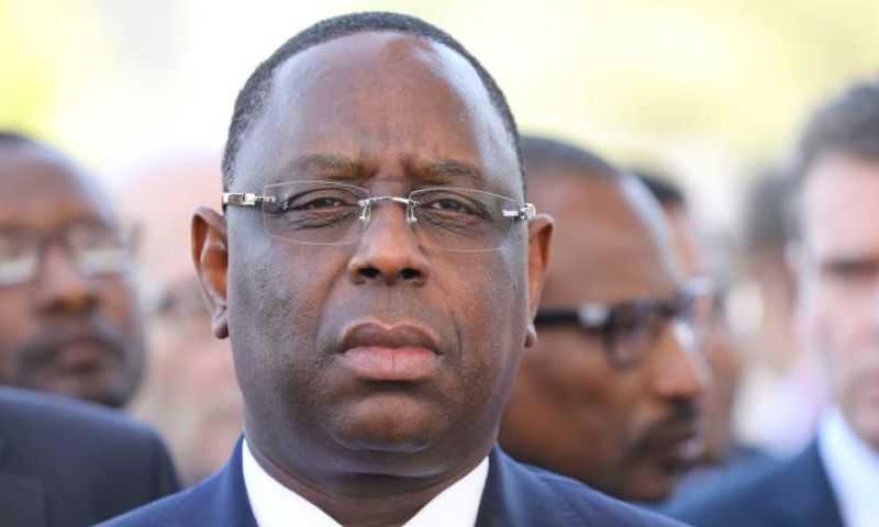 Senegalese President Macky Sall says he's hoping for a first-round win in next month's elections