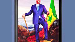 Macky Sall, par Kehinde Wiley Photo Tanguy Beurdeley  Courtesy of Galerie Templon