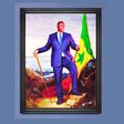 Macky Sall, par Kehinde Wiley Photo Tanguy Beurdeley  Courtesy of Galerie Templon