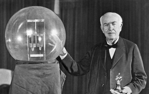 Thomas Edison and the light bulb [GettyImages]
