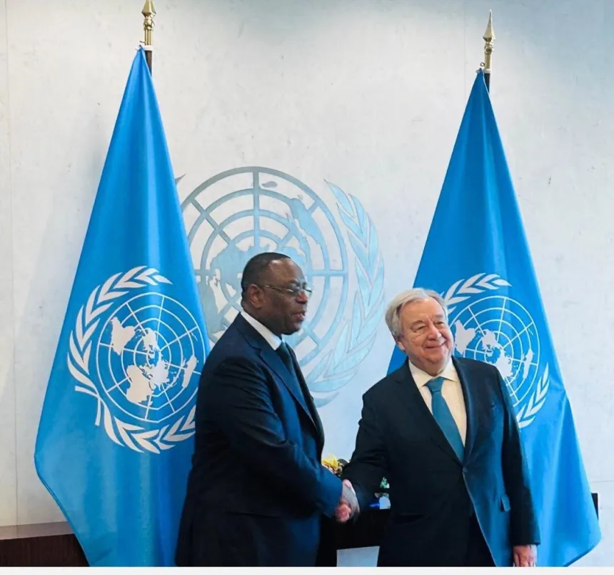 Macky Sall et SG ONU