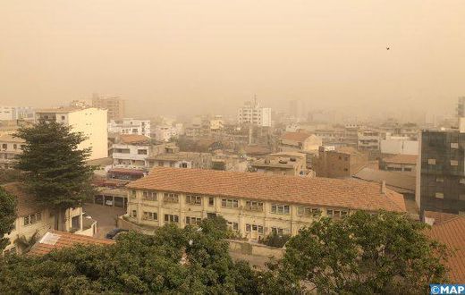 Dakar connait souvent des pics de pollution avec une forte concentration de particules dans l'air