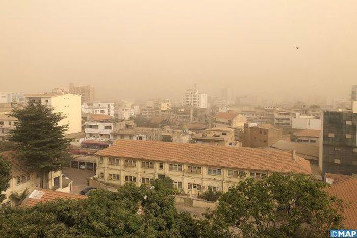Dakar connait souvent des pics de pollution avec une forte concentration de particules dans l'air