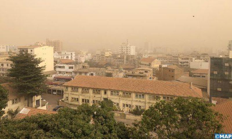 Dakar connait souvent des pics de pollution avec une forte concentration de particules dans l'air