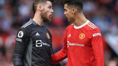 De Gea (gauche) et Ronaldo