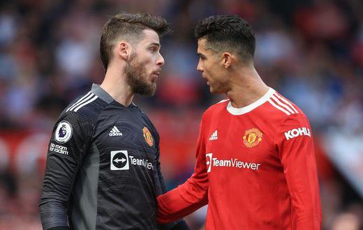 De Gea (gauche) et Ronaldo