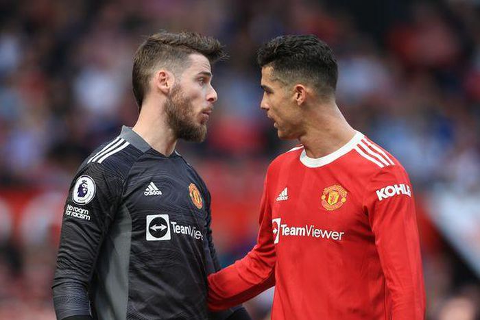 De Gea (gauche) et Ronaldo