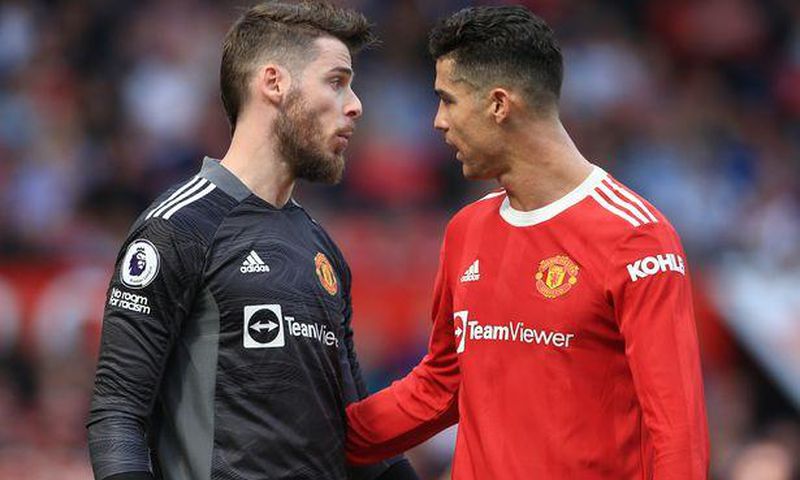 De Gea (gauche) et Ronaldo