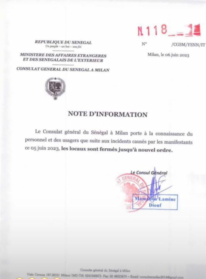 Consulat Milan