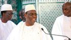 Macky Sall après la prière de Korité
