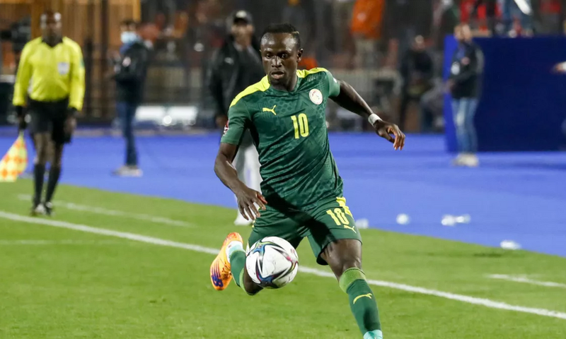 Sadio Mané en action pour le Sénégal, le 25 mars, en match de barrage face à l'Egypte - Getty Images