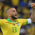 Captain Dani Alves celbrates after Brazil defeat Peru to win their ninth Copa America