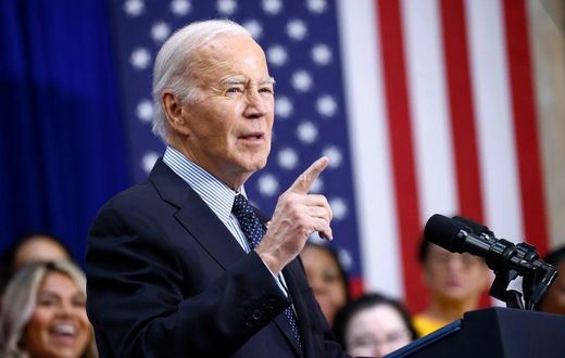 President Joe Biden joins family caregivers, care workers, early childhood educators, and advocates to celebrate progress made by care champions while calling for additional legislative action at a rally in Union Station on April 09, 2024, in Washingto...