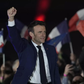 Emmanuel Macron au Champ de mars le 24 avril 2022