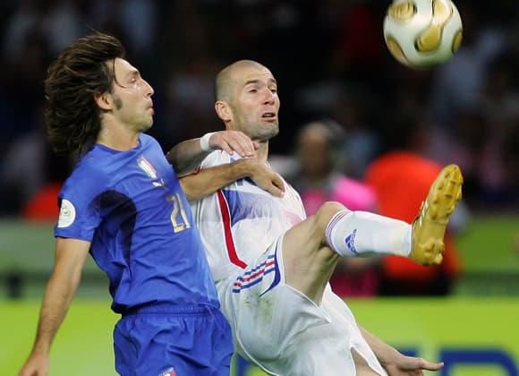 Pirlo et Zidane en 2006 © AFP