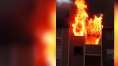 Incendie d'un immeuble aux Etats-Unis