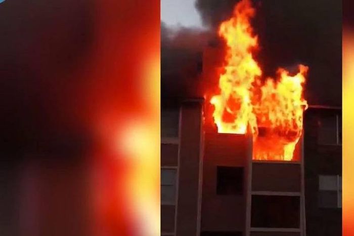 Incendie d'un immeuble aux Etats-Unis