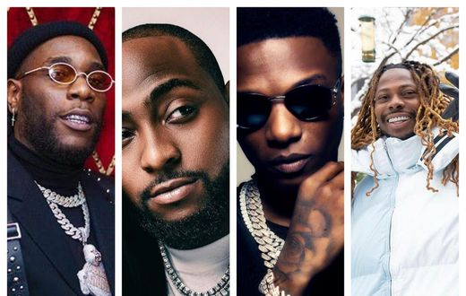 Burna Boy, Davido, Wizkid, Asake