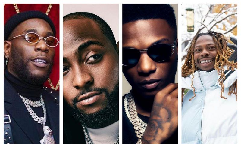 Burna Boy, Davido, Wizkid, Asake