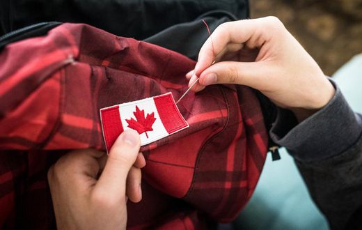 canada flag patch