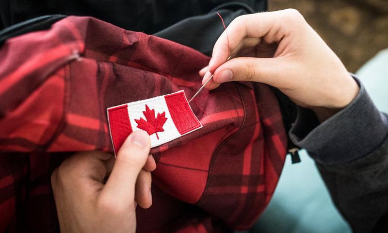 canada flag patch
