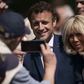 Emmanuel Macron et Brigitte Macron au Touquet, ce 24 avril 2022