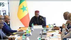 Ousmane Sonko présidant la réunion interministérielle sur l'Education