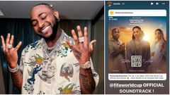 Davido devient le 1er artiste nigérian a participé dans une bande originale de la Coupe du Monde