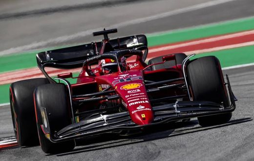 Charles Leclerc (Ferrari) lors des qualifications du Grand Prix d'Espagne à Barcelone. ("F1 Grand Prix of Spain"/ANP Sport / ANP)
