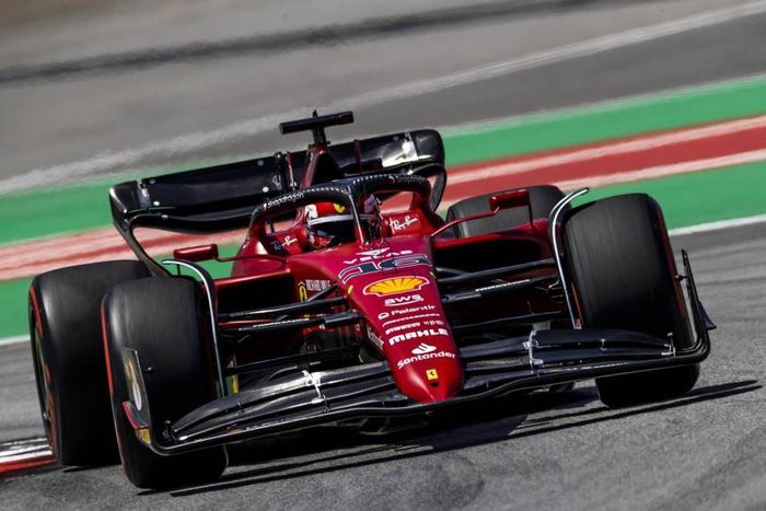 Charles Leclerc (Ferrari) lors des qualifications du Grand Prix d'Espagne à Barcelone. ("F1 Grand Prix of Spain"/ANP Sport / ANP)