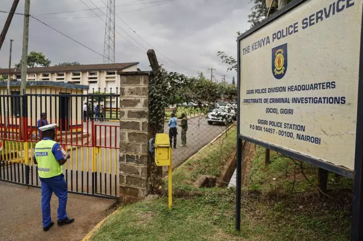 Le commissariat de Gigiri, à Nairobi, d'où un tueur en série présumé a réussi à s'enfuir, le 20 août 2024 au Kenya