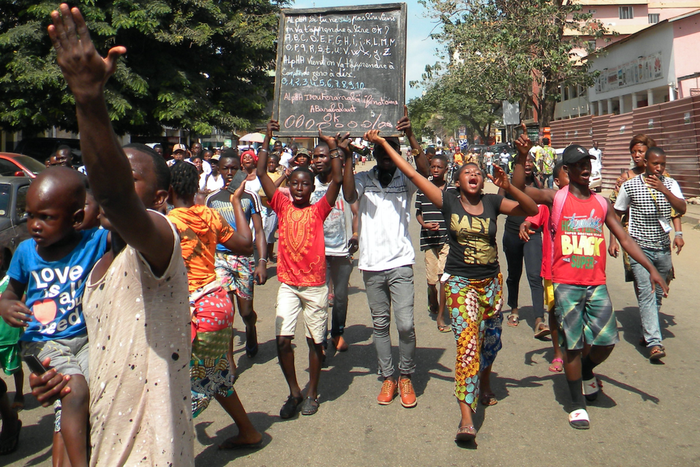 Manifestation dans un pays africain