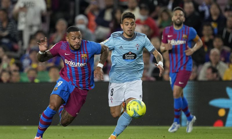 Depay a ouvert le score pour le Barça face au Celta Vigo