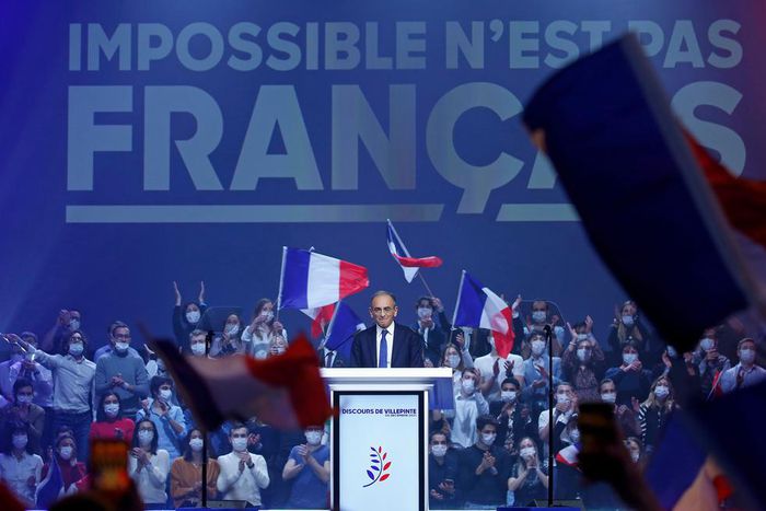 ric Zemmour, the French presidential candidate, delivered a speech in Villepinte, France last month.