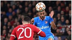 Renan Lodi inscrivant le but qualificateur des Colchoneros
