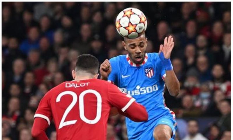 Renan Lodi inscrivant le but qualificateur des Colchoneros