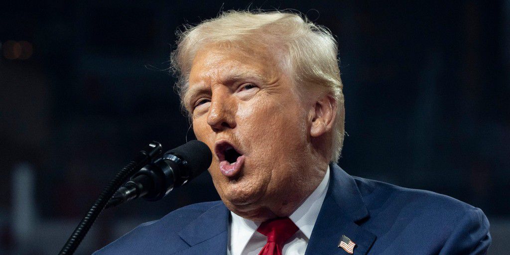 Former president Donald Trump campaigning in Arizona.Rebecca Noble/Getty Images