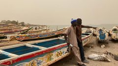 Les représentants des pêcheurs au port de Soumbedioune le 3 juin 2022 © RFI-Charlotte Cosset