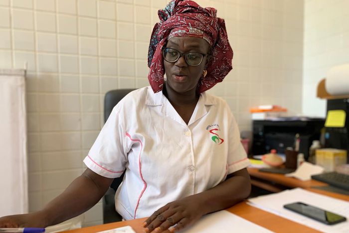 Mme Bigué Ba Mbodj, présidente de l'Association nationale des sages-femmes d'Etat du Sénégal