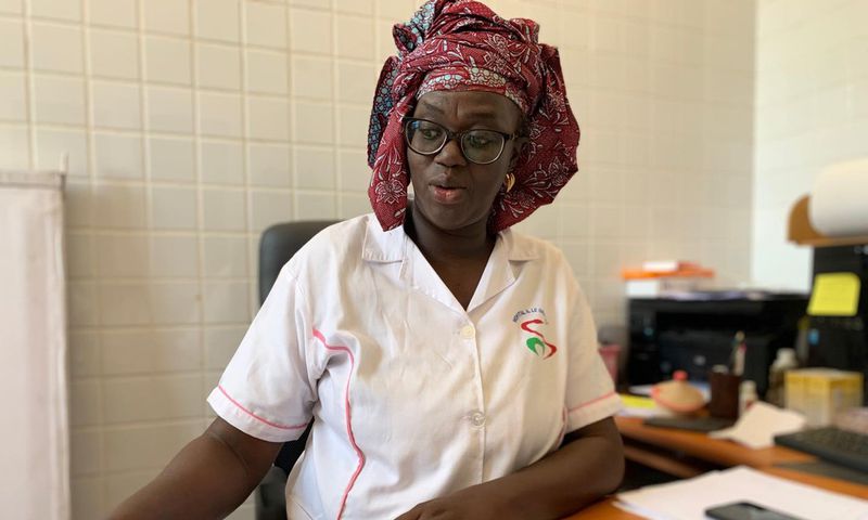 Mme Bigué Ba Mbodj, présidente de l'Association nationale des sages-femmes d'Etat du Sénégal